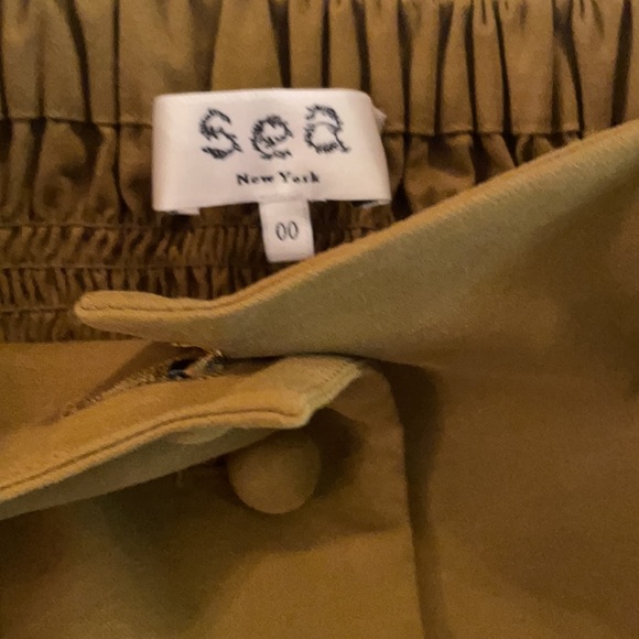 Brand new khaki green/tan Sea puff sleeve dress size 00 - Picture 3 of 6